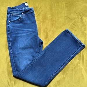 CABI button-fly straight leg jeans